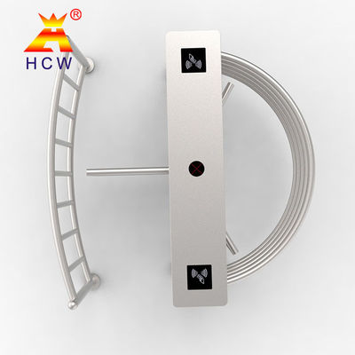 Swiping Card Half Height Turnstile SUS304 1.2mm Thickness Electromagnet Control