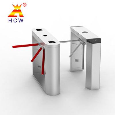 Semi Automatic Tripod Security Gates QR Code RFID Card Tripod Access Control System