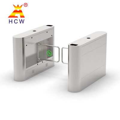AC100-240V Turnstile Gate Pedestrian Swing Gates With NFC QR Code Reader