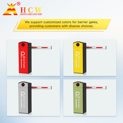 HCW DC Motor Automatic Boom Parking Barrier Gate Straight Pole Or Folding Arm Barrier