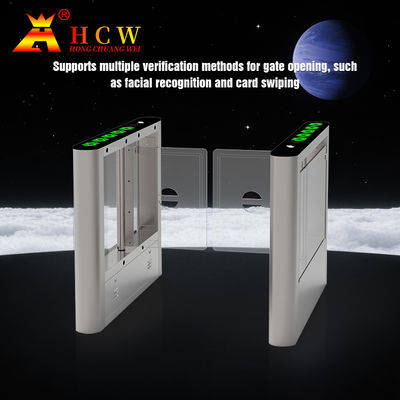 HCW Stainless Steel Turnstiles Swing Barrier Gate Access Control Systems Facial Recognition Turnstile