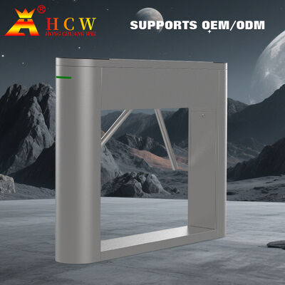 HCW Durable Barrier Turnstile Gate with 550mm Passage Width 100W Rated Power and 20~30 People/Minute Traffic Speed for Access Control