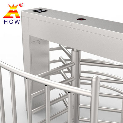 Swiping Card Half Height Turnstile SUS304 1.2mm Thickness Electromagnet Control