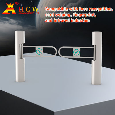 HCW Opening Swing Gate Flap Barrier Supermarket Security Barrier Smart Card Door Automatic Access Control