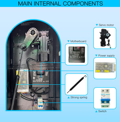 HCW Automatic Parking Barrier Gate with 2m Straight Rod and 200W DC Servo Motor for Vehicle Access Control