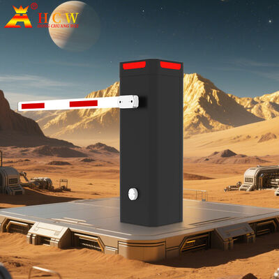 HCW Porte de barrière de stationnement certifiée ISO 9001/CE avec enceinte de 340*340*1095 mm et construction en acier laminé à froid