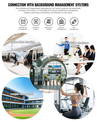 HCW Smart Biometric Swing Barrier Turnstile with 4 Million Cycle Lifespan and 25-30 People/Minute Throughput ISO 9001/CE Certified