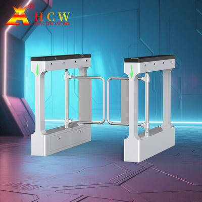 HCW Smart Swing Barrier Turnstile with Face Recognition RFID Card Reader and 4 Million Cycles Life