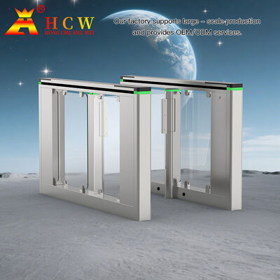 HCW Swing Barrier Turnstile features a 1600*120*980mm chassis, RS485/RS232 interface with  Swing Barrier Turnstile Automatic Gate