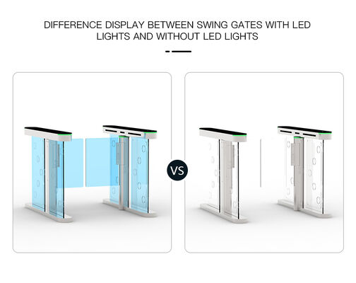 HCW Optical Barrier Turnstile Gate with 7-Pair Infrared Anti-Tailgating 40W DC Brushless Motor and ISO 9001/CE Certification
